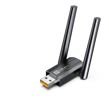 Адаптер ULT-Unite USB з Bluetooth 5.4 та WiFi 6 з двома антенами для настільного комп'ютера, навушників та колонок