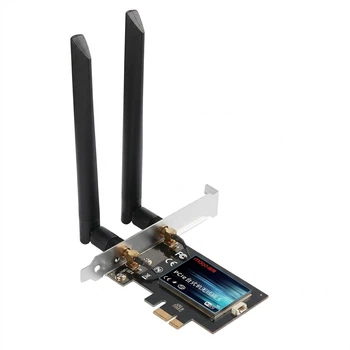 Wi-Fi/Bluetooth адаптер MOGE MC2405 WiFi6 / 5374 Мбіт/с / Bluetooth 5.3 / Три діапазони / PCI Express