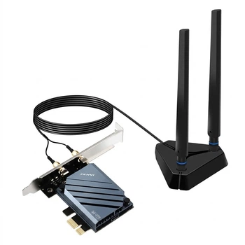 Wi-Fi/Bluetooth адаптер Fenvi QCNCM865 WiFi7 / 8774 Мбіт/с / Bluetooth 5.4 / 6 ГГц / Три діапазони / MU-MIMO / PCI Express