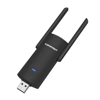 Wi-Fi адаптер COMFAST CF-924AC WiFi5 / 1300 Мбіт/с / Два діапазони / USB 3.0