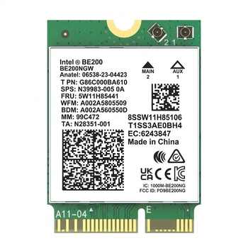 Wi-Fi/Bluetooth адаптер EDUP BE200 WiFi7 / 8774 Мбіт/с / Bluetooth 5.4 / Три діапазони / MU-MIMO / M.2 (EP-BE200NGW)