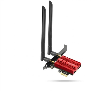 Wi-Fi/Bluetooth адаптер EB-LINK Intel AX210 WiFi6E / 5374 Мбіт/с / Bluetooth 5.3 / Три діапазони / PCI Express