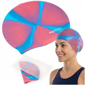 Шапочка для плавания Aquaget AQ0034 Pink/Sky Blue