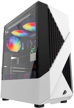 Корпус 1stPlayer F3-A RGB 600W White (F3-A-WH-4F1-PS-600FK-EU)