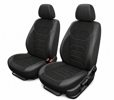 5D Чехлы на передние сиденья для CITROEN C-ELYSSE 2013-2021 Autovalom Flannel 1+1 черные