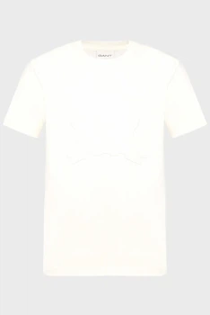 Чоловіча біла футболка EMBROIDERED Gant L 2003368