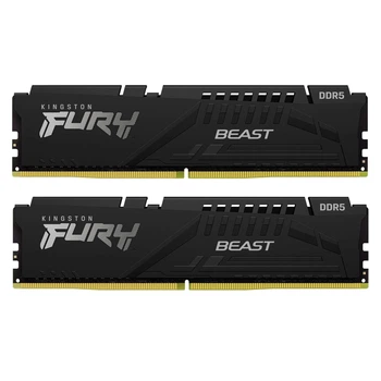 Модуль пам'яті Kingston Fury DDR5 64GB (2x32) 5600MHz Beast Black AMD EXPO/XMP 3.0 (KF556C36BBEK2-64)