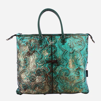 Torebka crossbody damska ze skóry naturalnej duża Gabs G3Plus G000033T3X2361 S0617 Zielona (800070361226)
