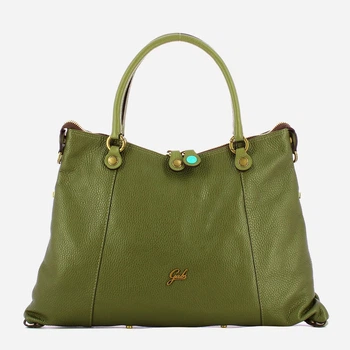 Torebka crossbody damska ze skóry naturalnej duża Gabs Thamara G012193T2X2618 F2949 Zielona (800070361241)