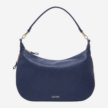 Сумка багет сідло жіноча зі штучної шкіри Liu Jo AA6134ES026 94024 Синя (800070365290)