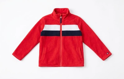 Детская флисовая теплая кофта/толстовка Tommy Hilfiger 152-164 см (12-14 лет) Красная
