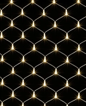Гирлянда Сетка 100 LED, 1.2м х 1.2м, теплый белый, 220 В, 1590-07