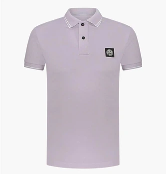 Поло чоловіче Stone Island Stone Island Logo-Patch Violet 2XL Фіолетовий 79152SC17-V0047