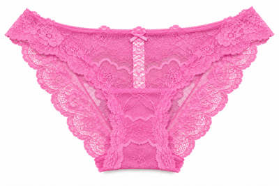 Трусики Victoria's Secret Dream Angel Lace Cheekini Рожевий M