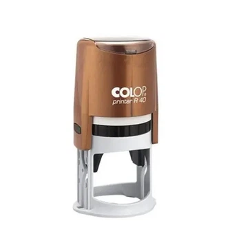 Оснастка для круглой печатей пластмассовая диаметра 40 мм COLOP Pearl бронза (R40)