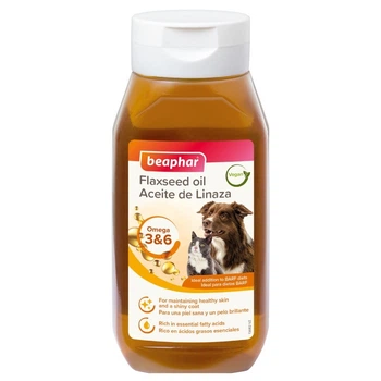 Льняное масло для кошек и собак Beaphar Flaxseed Oil, 430 мл (BAR13682)