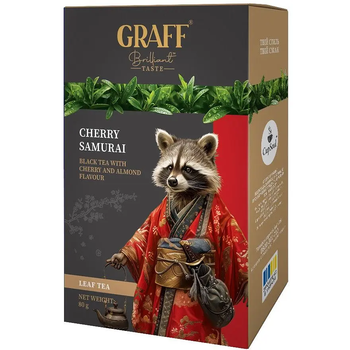 Чай чорний розсипний Graff Cherry Samurai «Вишневий Самурай», 80 г