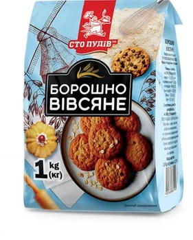 Вівсяне борошно Сто пудів 1 кг