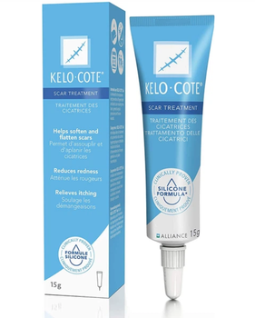 Kelo-Cote 15 г Силиконовый гель от шрамов и рубцов, Кело-Кот мазь и крем для шрамов, послеоперационных рубцов