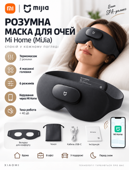 Розумна маска для очей Mi Home (MiJia) (колір чорний)