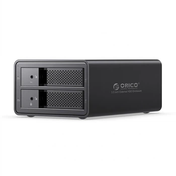 Корпус ORICO для HDD 3.5" двухотсековый USB 3.0 SATA, алюминиевый, 9528RU3