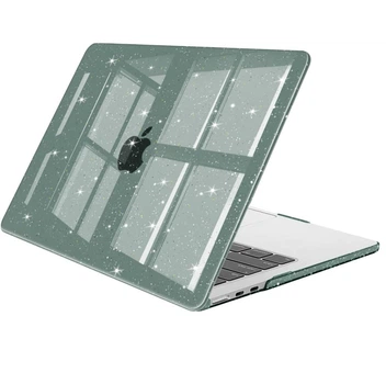 "Чехол Hardshell Glitter для Apple MacBook Air 13.6"" M2 A2681, зеленый"