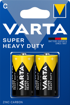 Батарейка минибочка VARTA SUPERLIFE C 1.5V блистер 2 шт