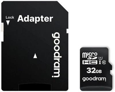 Карта пам'яті Goodram 32GB microSDHC Class 10 UHS-I U1 (M1AA-0320R12) + SD-адаптер