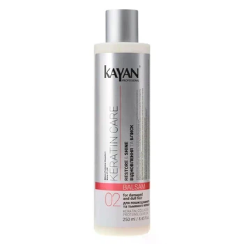 Бальзам Kayan з кератином для пошкодженого і тьмяного волосся Professional Keratin 250мл