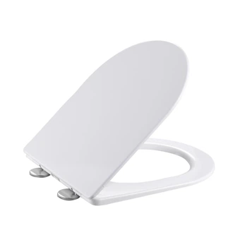 Сидіння для унітазу Qtap (Taurus 520) 455x365x38 мм, White, з мікроліфтом, Slim Duroplast, Quick Release QTSC179W49384 QTAP QTSC179W49384