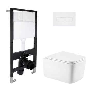 Комплект инсталляция с унитазом Ultra Quiet 520x360x350 Standard QTAP GEMINI QTGEM26W4543051667