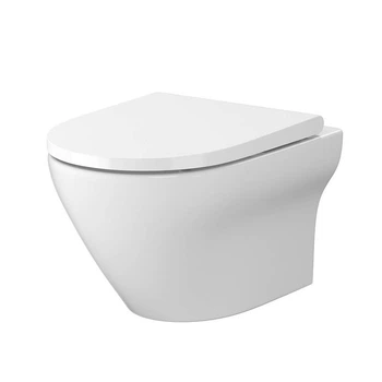 Унитаз подвесной в331 Ew CleanOn с крышкой Slim Wrap дюропласт soft close CERSANIT LARGA SZCZ1002606324
