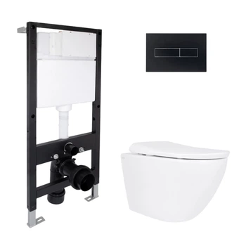 Комплект инсталляция с унитазом ML Ultra Quiet 490x365x325 Standard QTAP ROBIN QTROBML26W4962151674