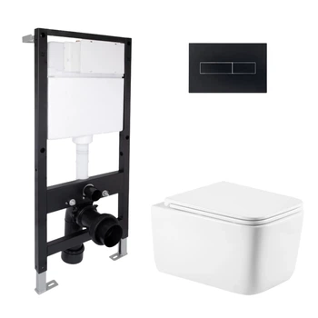 Комплект инсталляция с унитазом Ultra Quiet 520x360x350 Standard QTAP GEMINI QTGEM26W4543051668