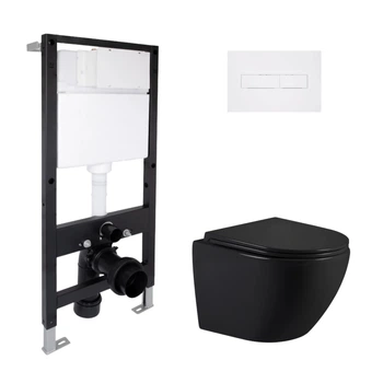 Комплект инсталляция с унитазом Ultra Quiet 485x360x320 Standard QTAP JAY QT07335177M51715