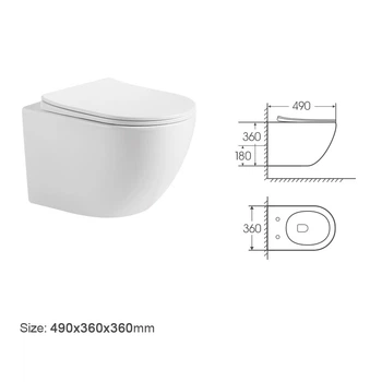 3303033 Lite підвісний унітаз з кришкою soft-close, Vortex Flush, білий глянець (1 сорт) DEVIT 3303033
