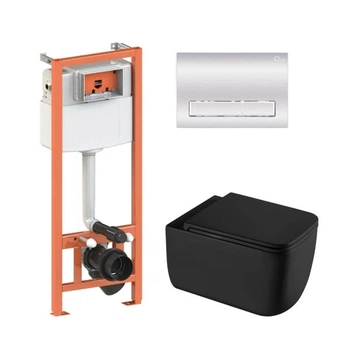 Комплект с хромированной клавишей QTAP GEMINI ULTRA QUIET QT2533076EUQMB46177