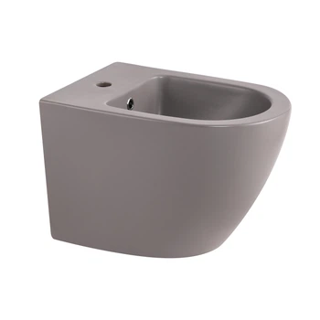 Биде подвесное Qtap Robin 515x370x350 мм, Stone grey QT13551381GSG QTAP QT13551381GSG