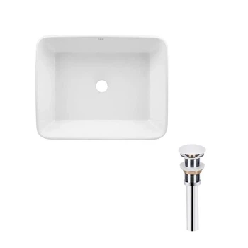 Раковина накладная прямоугольная QTAP TERN QT17112074WN47301