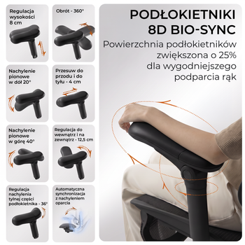 Крісло офісне ергономічне Sihoo DORO C300 PRO V2 Чорне (4820216980141)