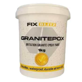 Фарба епоксидна Granitepox Imitation Granite Epoxy фарба з ефектом граніту гранітного кольору декоративне покриття об'єм 1 л