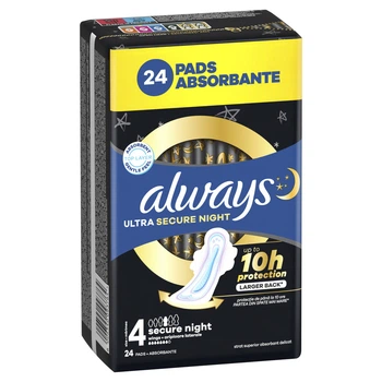 Гігієнічні прокладки Always Ultra Secure Night (Розмір 4) 24 шт