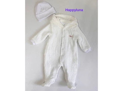 Дитячий комбінезон Happy Luna муслін 62 см Сірий (0822-62)