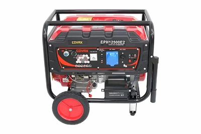 Бензогенератор COVAX EPH12500E2, 8.0/8.5 кВт, однофазный, синхронный, медная обмотка, 460 см³, бак 25 л, электростартер + ручной