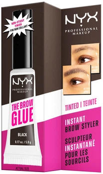 Żel do brwi NYX Professional Makeup The Brow Glue Black 5 g (800897233846)