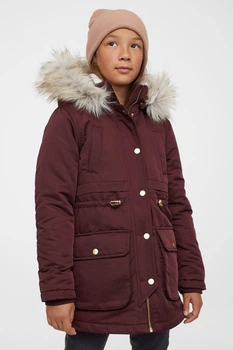 Парка зимова H&M сливовий ZWHGM836 158
