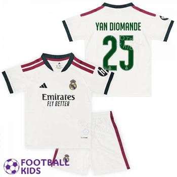 Футбольная форма для детей Real Madrid YAN DIOMANDE 25 Реал Мадрид 2027 Home 115-125 см (set47791-139339-4)