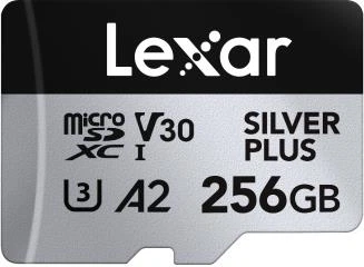 Карта памʼяті Lexar Professional Silver Plus microSDXC 256GB UHS-I U3 V30 (LMSSIPL256G-BNANG)