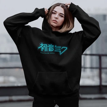 Худі флісовий Vocaloid (Hatsune Miku) 2XL чорний