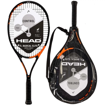 Ракетка для большого тенниса 27" HEAD Ti. Radical Elite 233402-2 grip-2 (титан, 27 дюймов, вес 265гр, черный-красный)